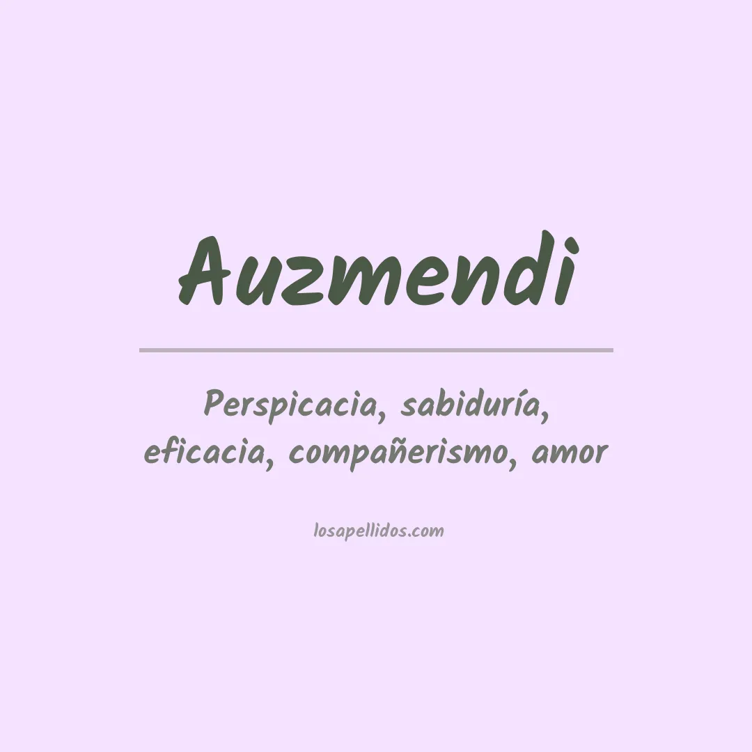Apellido Auzmendi