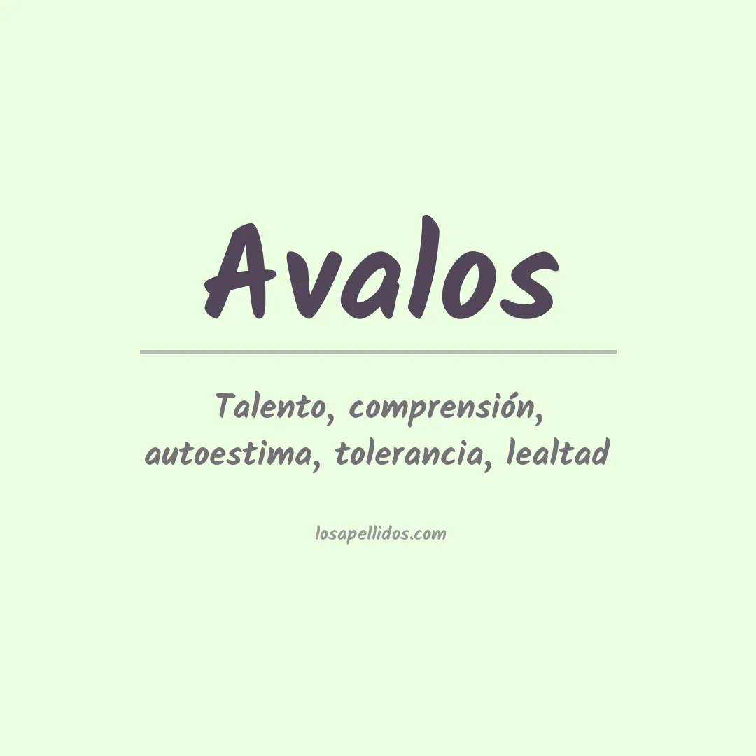Apellido Ávalos
