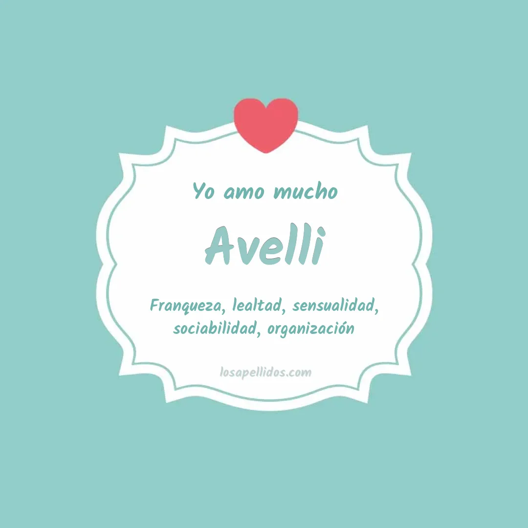 Yo amo mucho Avelli