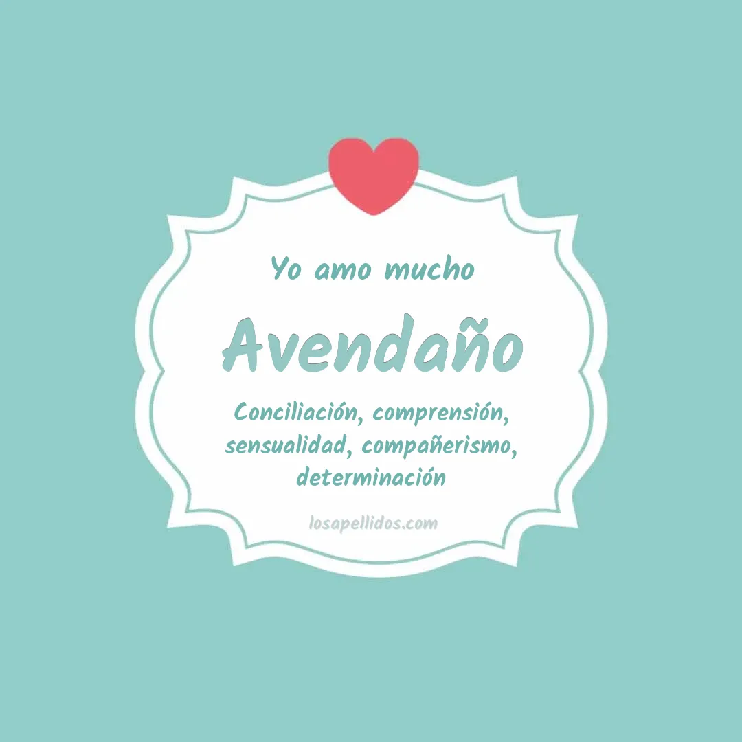 Yo amo mucho Avendaño