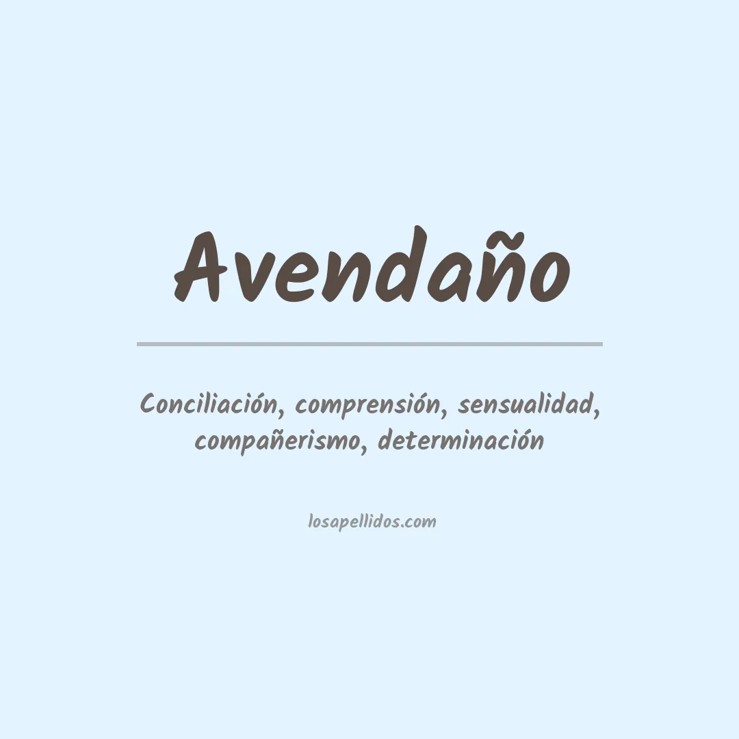 Apellido Avendaño