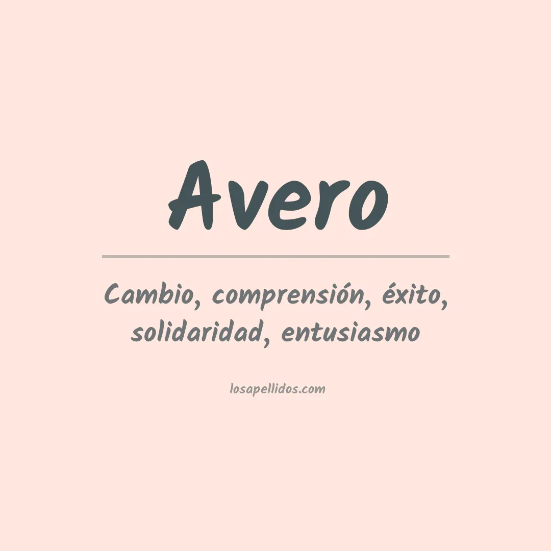 Apellido Avero