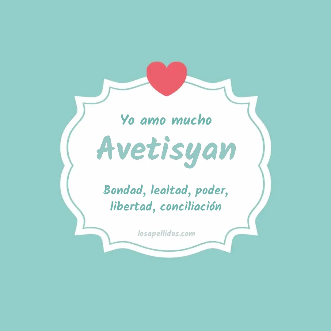 Yo amo mucho Avetisyan