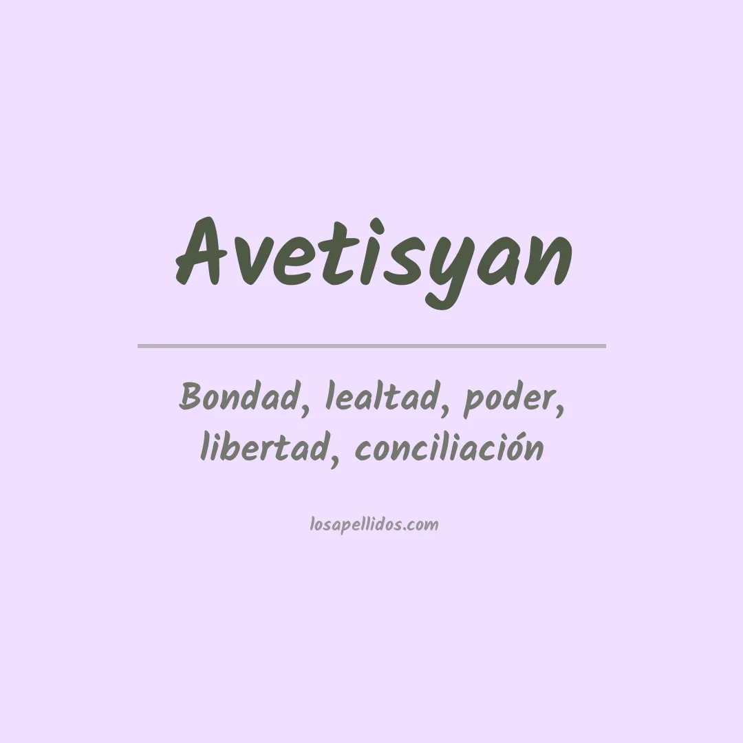 Apellido Avetisyan