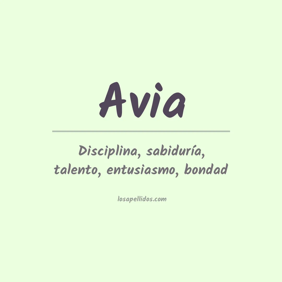 Apellido Avia