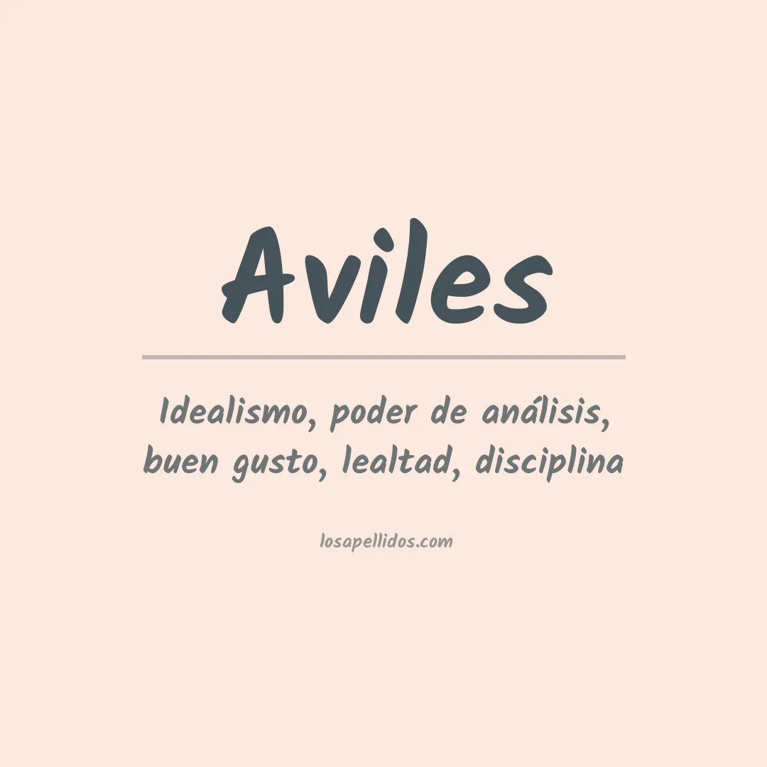 Apellido Avilés