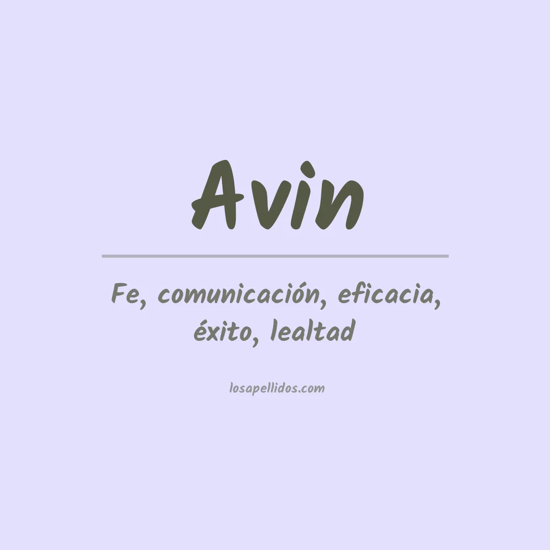 Apellido Avin