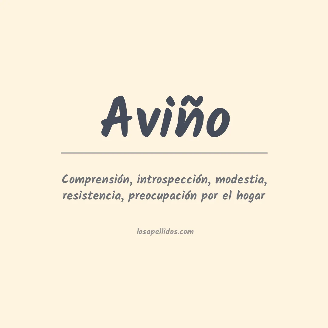 Apellido Aviño