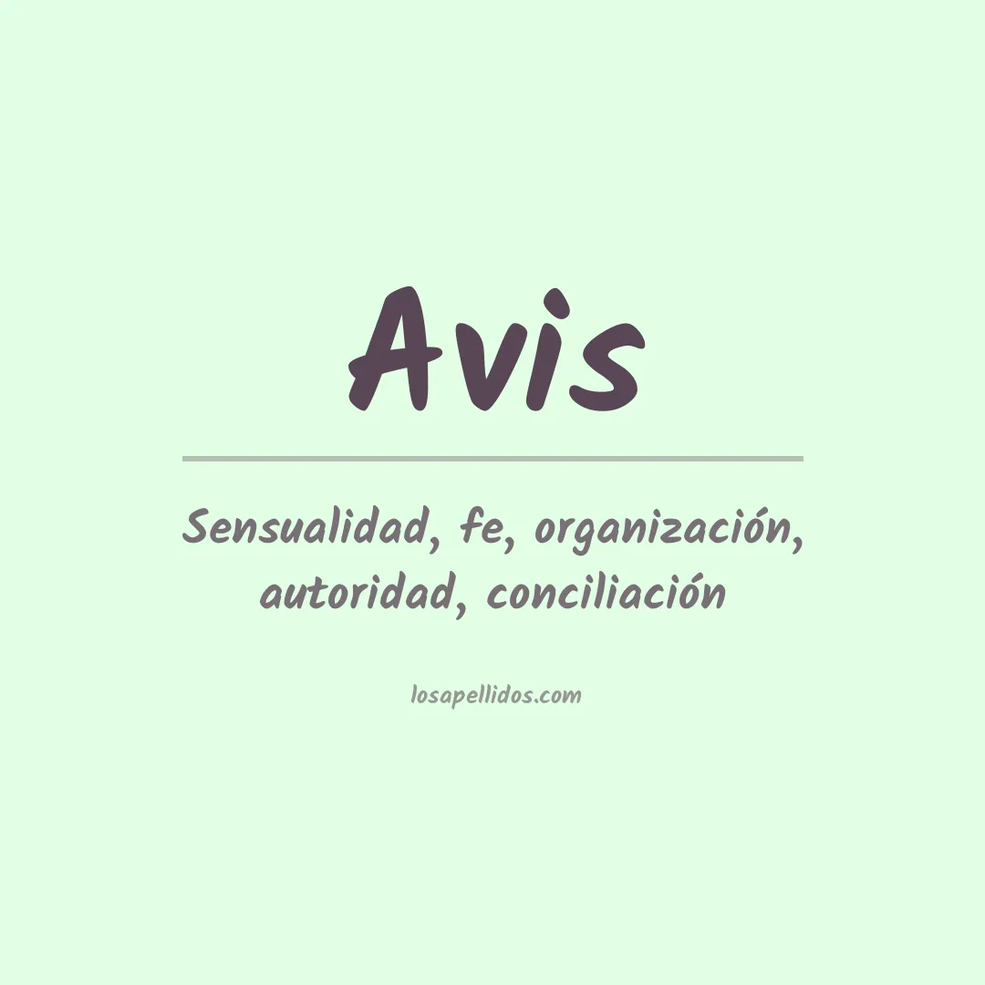 Apellido Avis