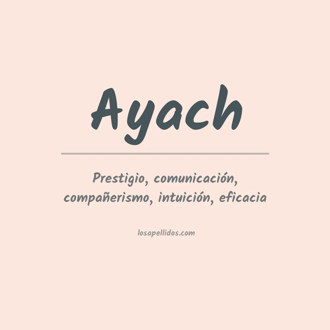 Apellido Ayach