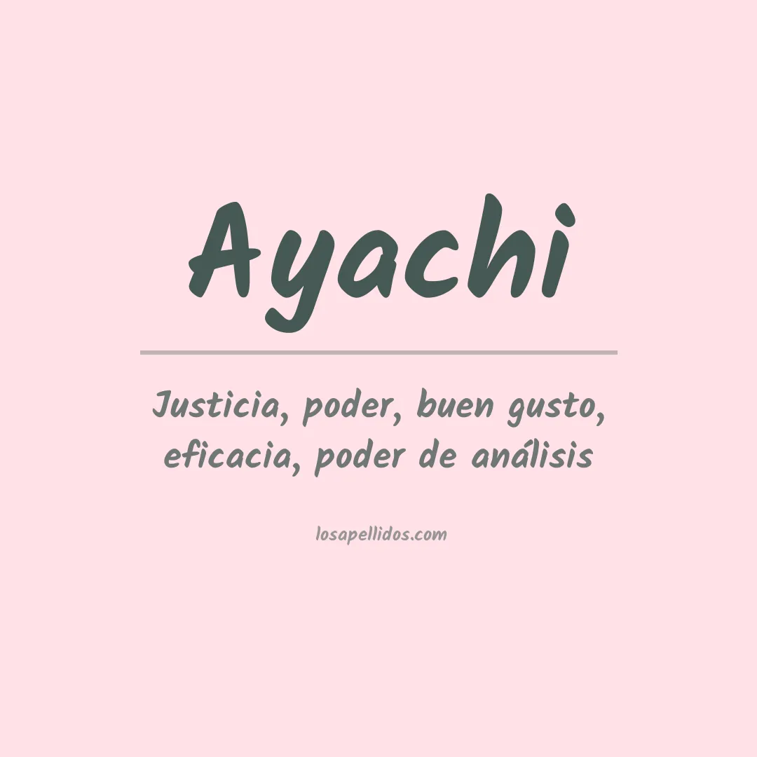 Apellido Ayachi