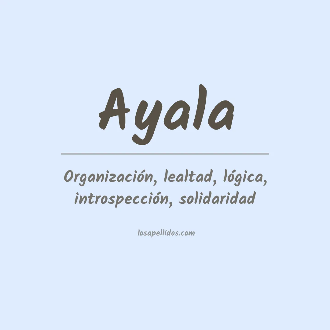 Apellido Ayala