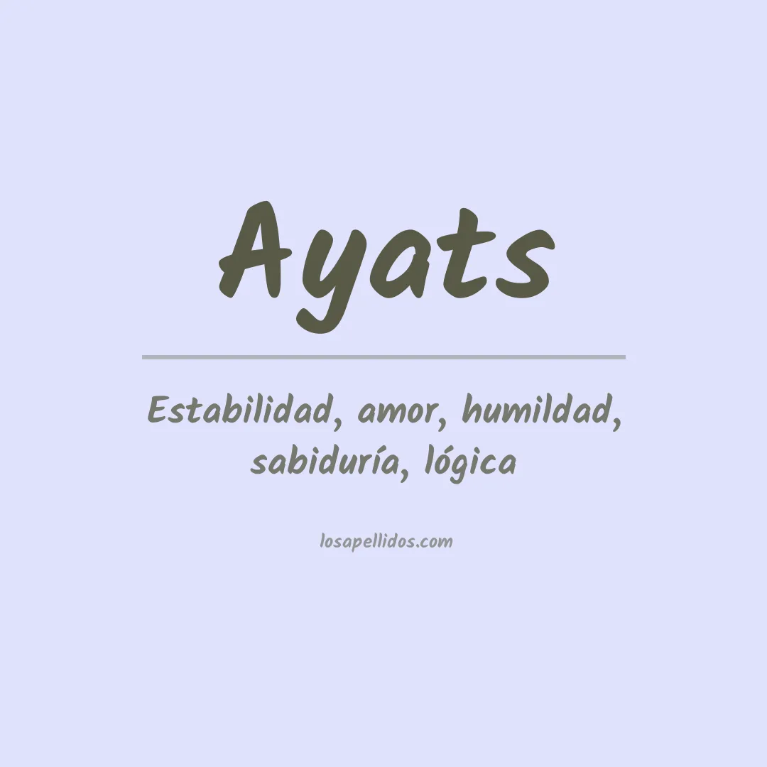 Apellido Ayats