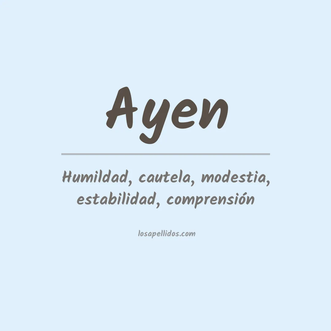 Apellido Ayen