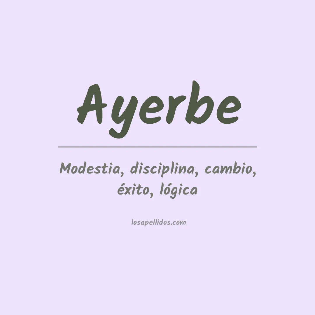 Apellido Ayerbe