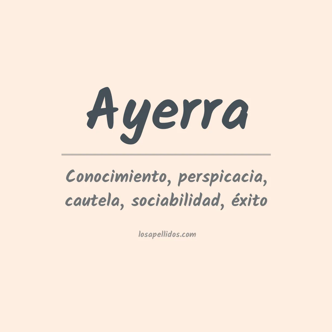 Apellido Ayerra