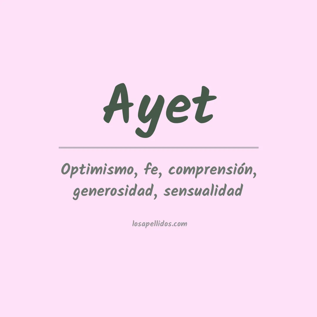 Apellido Ayet