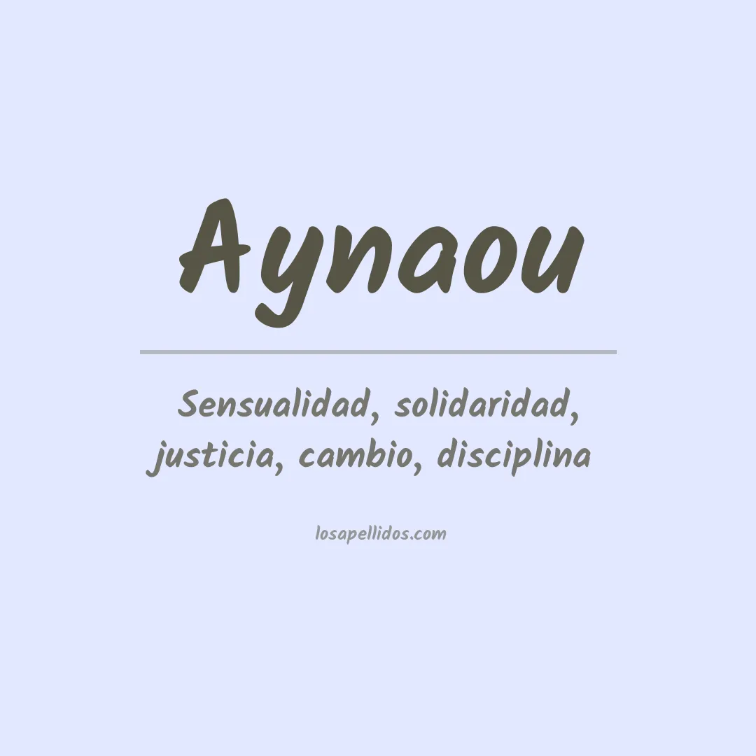 Apellido Aynaou