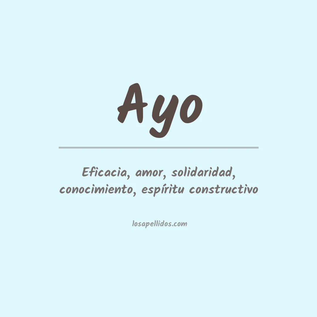 Apellido Ayo