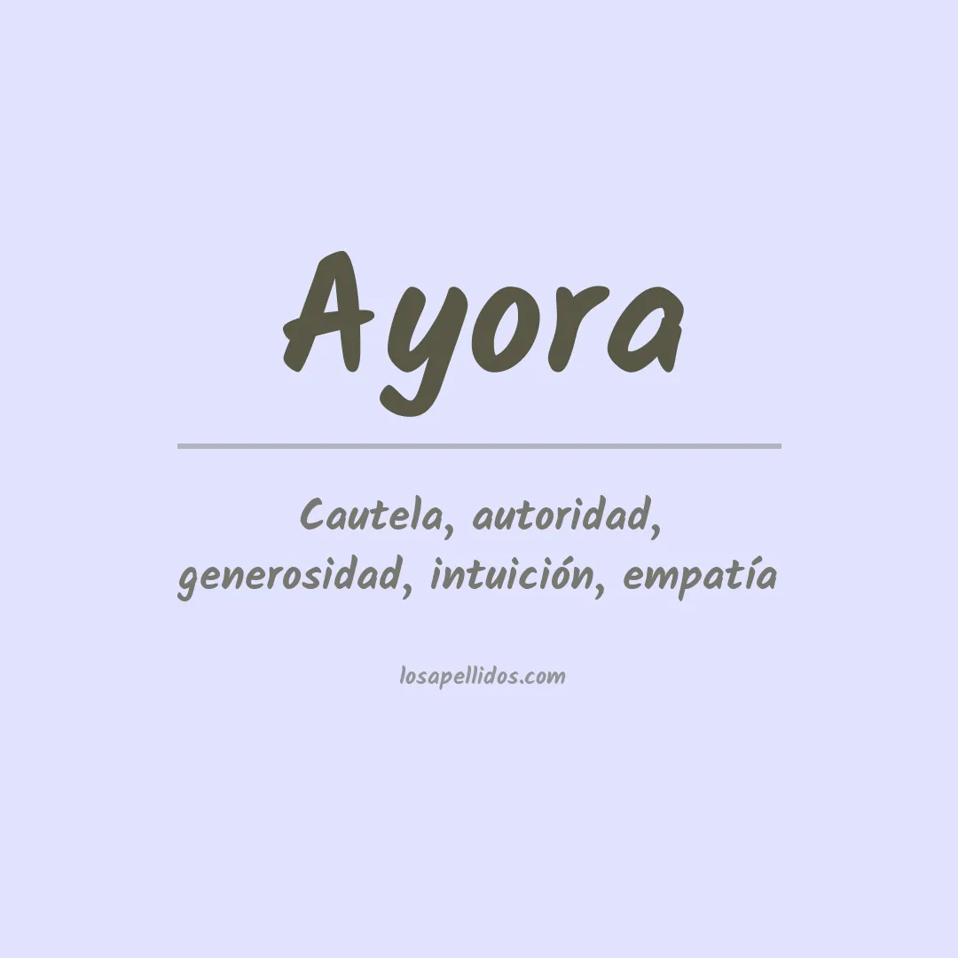 Apellido Ayora