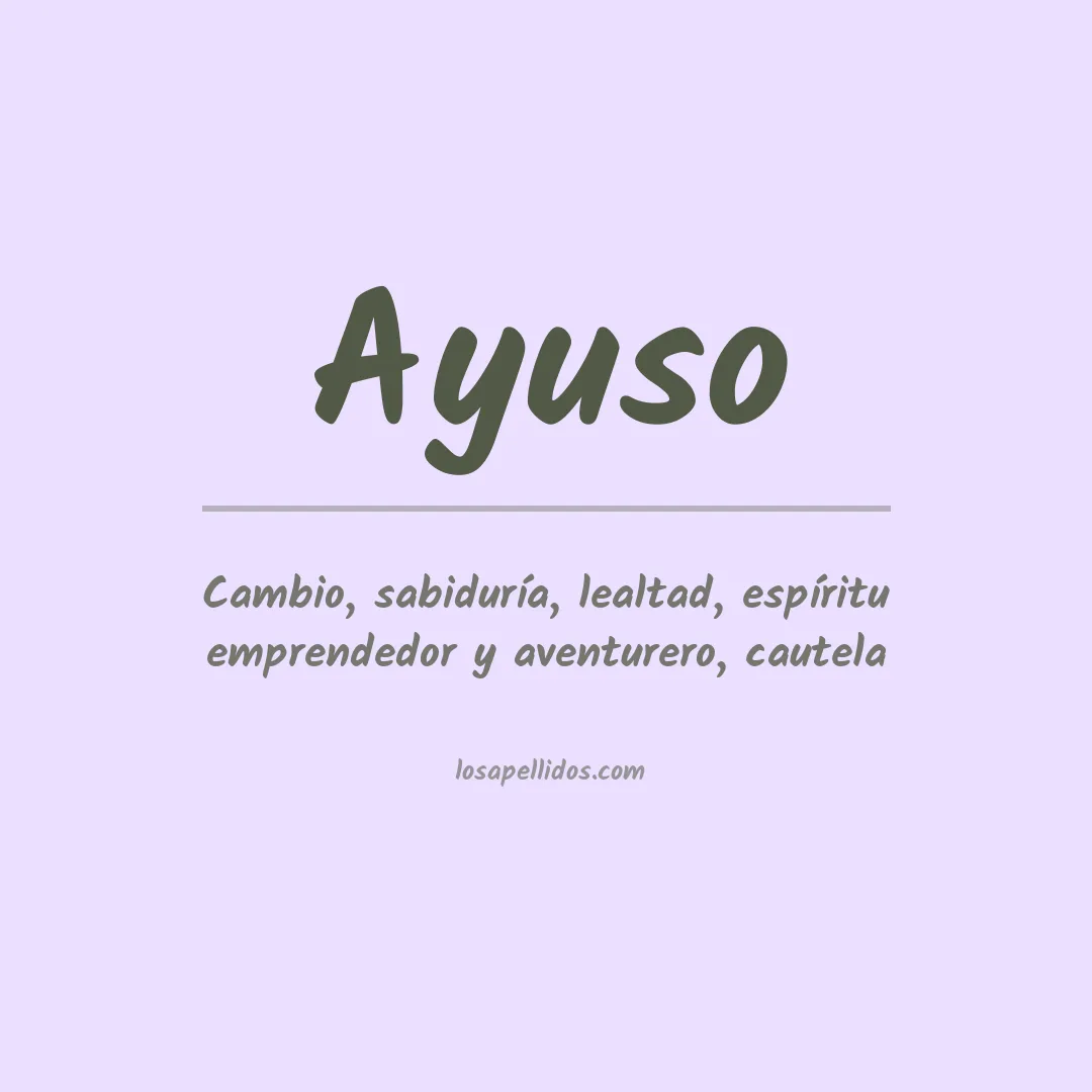 Apellido Ayuso