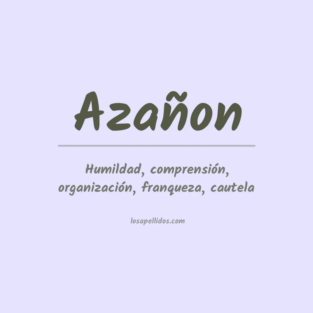 Apellido Azañon