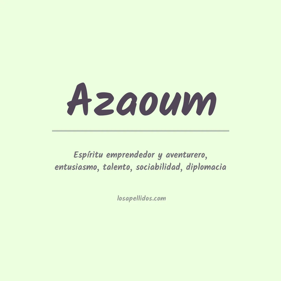 Apellido Azaoum