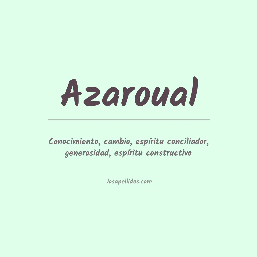 Apellido Azaroual