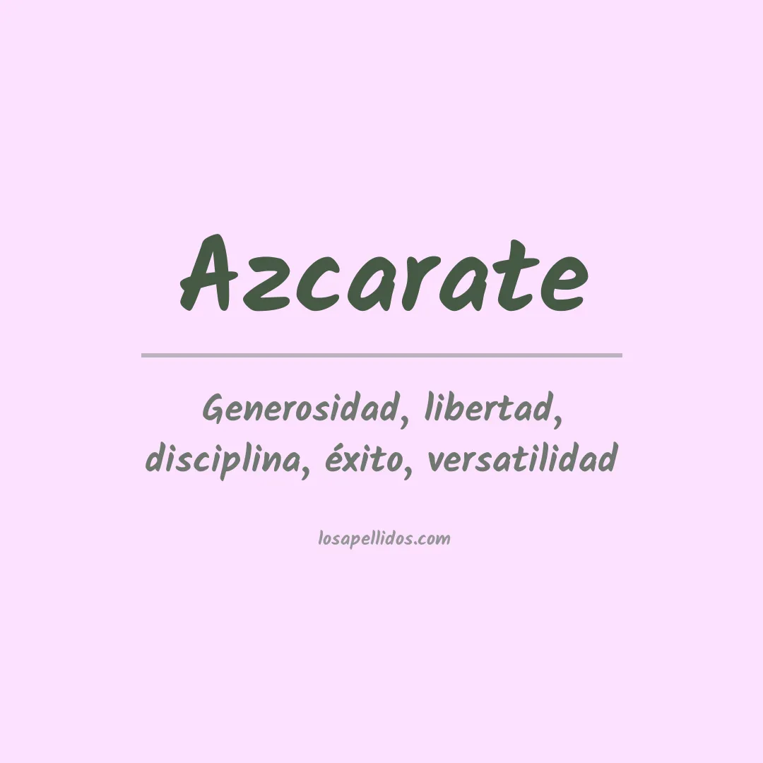 Apellido Azcárate