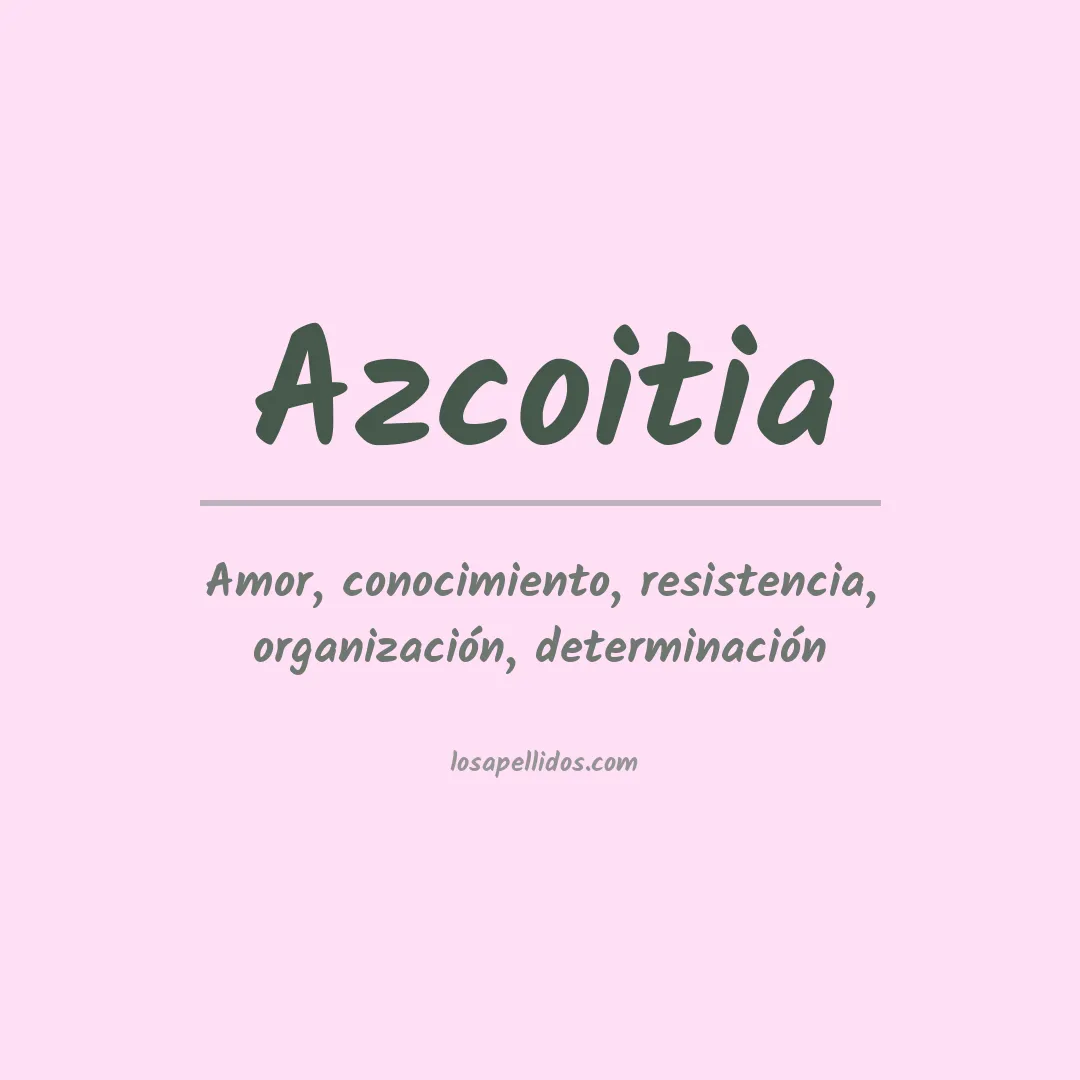 Apellido Azcoitia