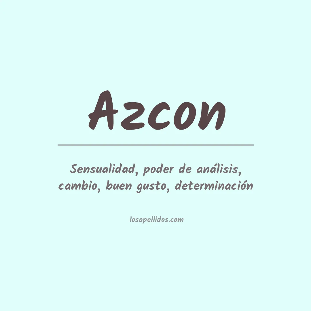 Apellido Azcon