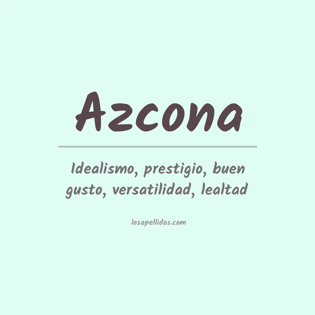 Apellido Azcona