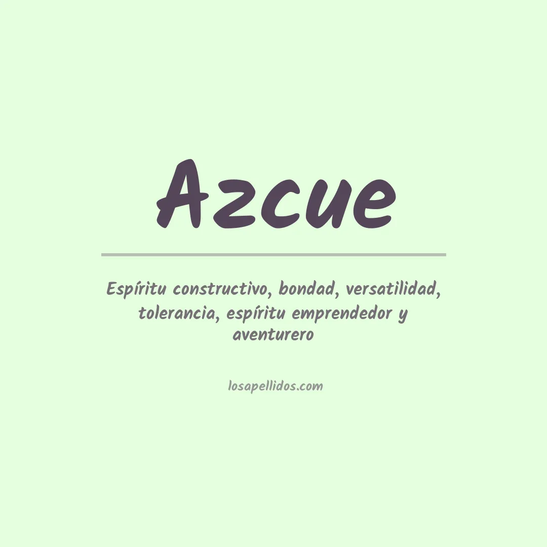 Apellido Azcue