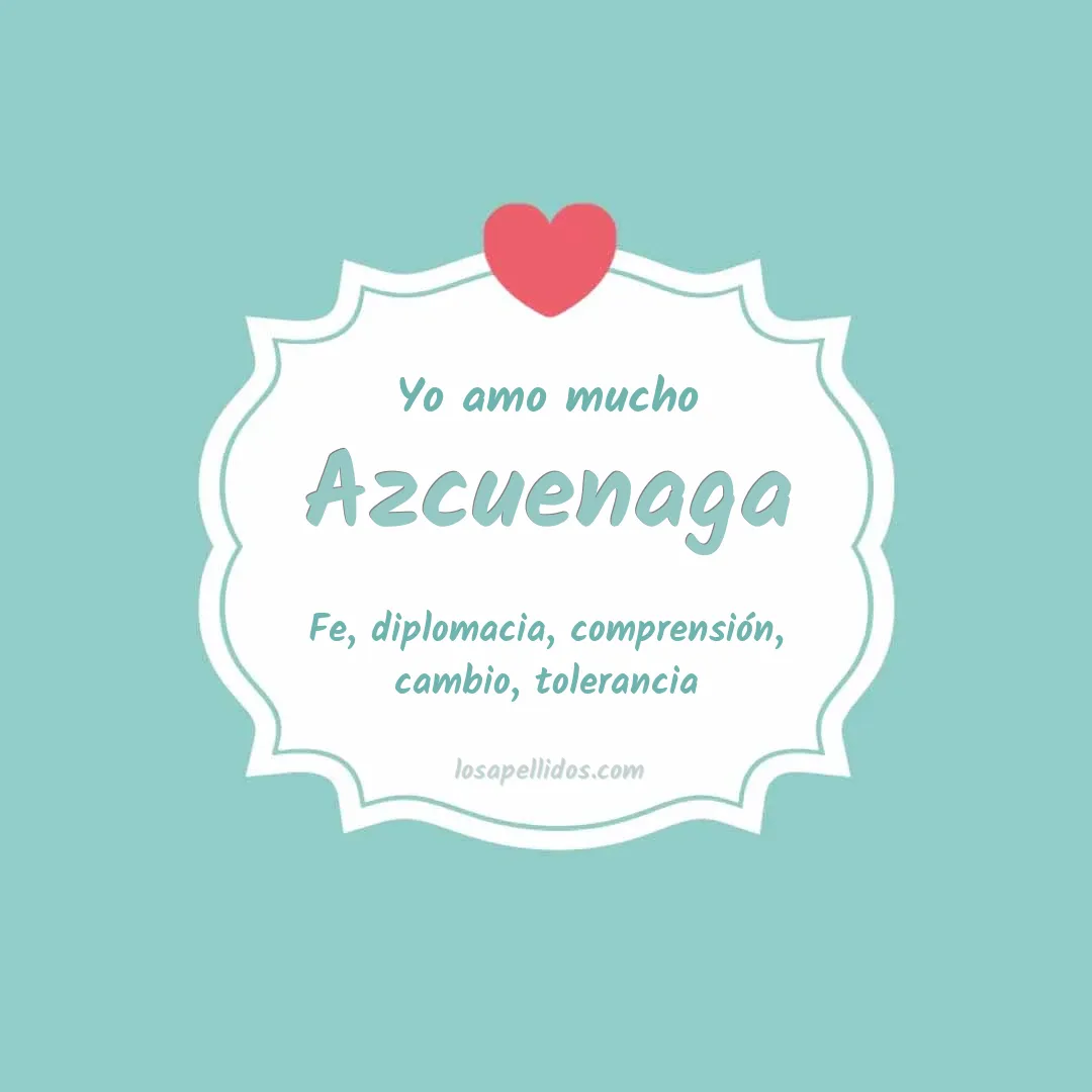 Yo amo mucho Azcuenaga