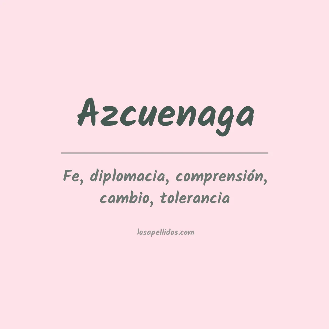 Apellido Azcuenaga
