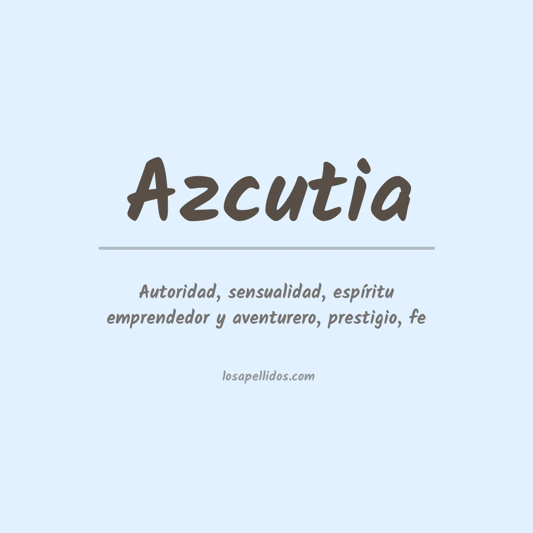 Apellido Azcutia