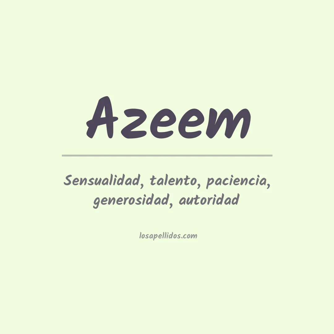 Apellido Azeem