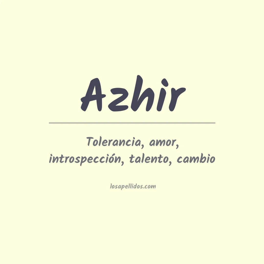 Apellido Azhir