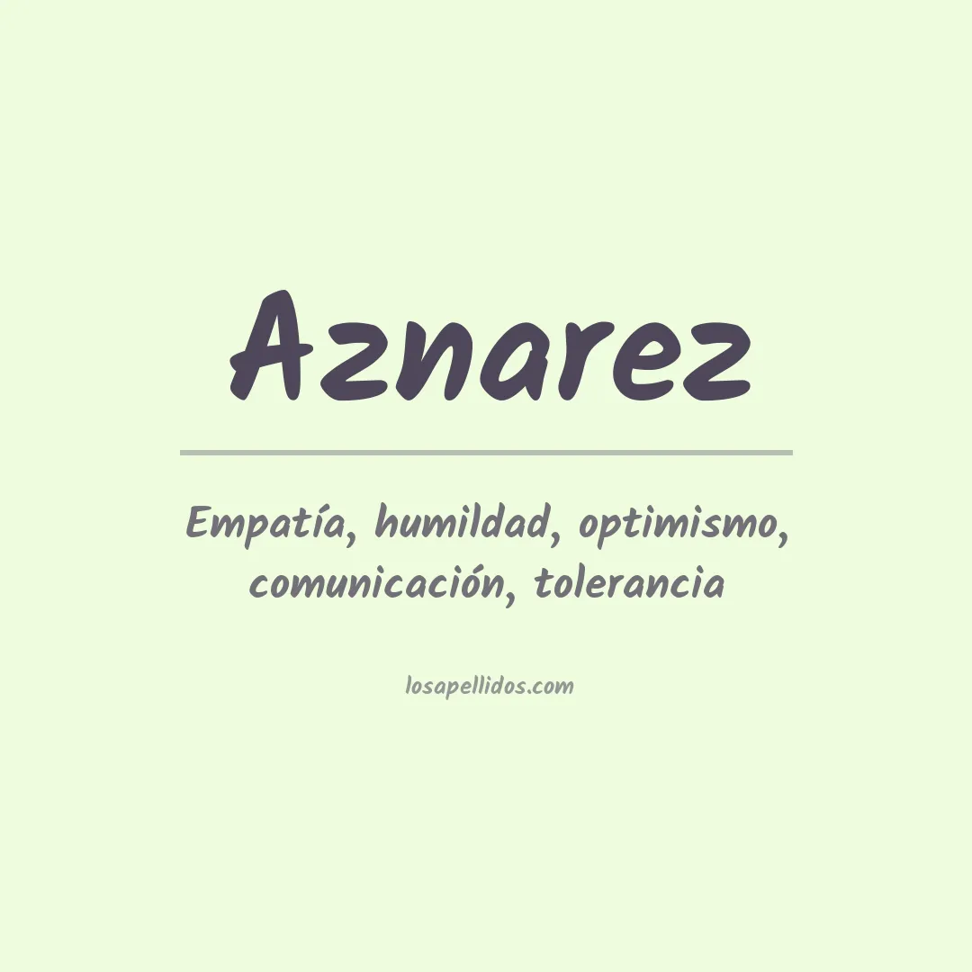 Apellido Aznarez