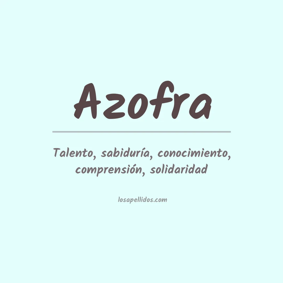 Apellido Azofra