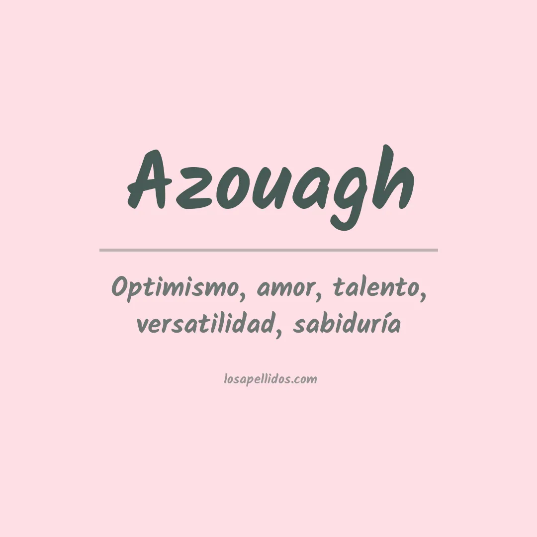 Apellido Azouagh
