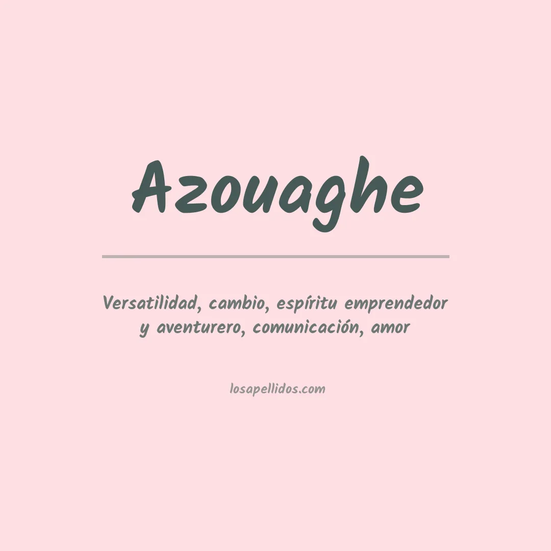 Apellido Azouaghe