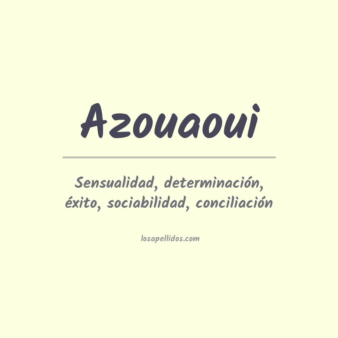 Apellido Azouaoui