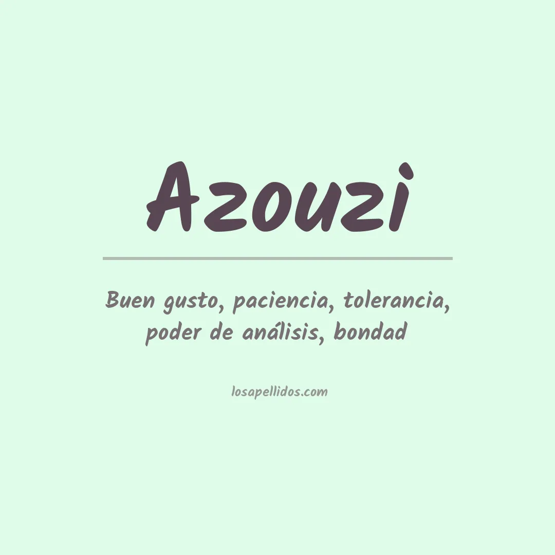 Apellido Azouzi