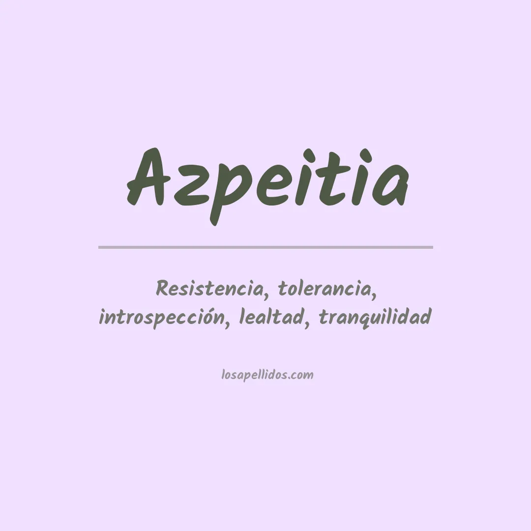 Apellido Azpeitia