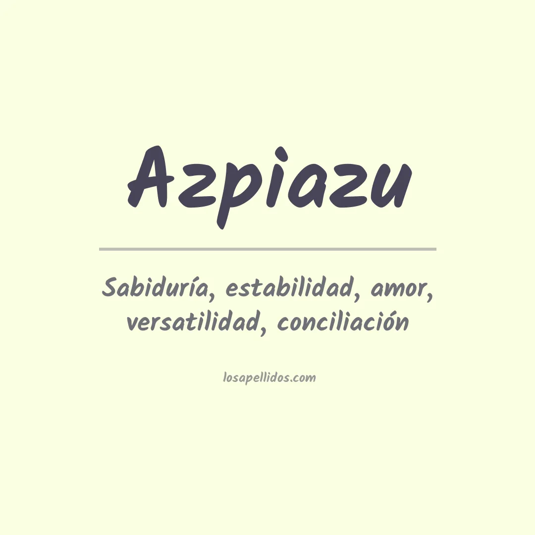 Apellido Azpiazu