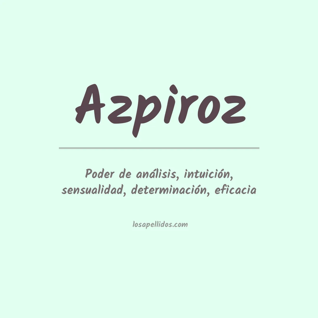 Apellido Azpiroz
