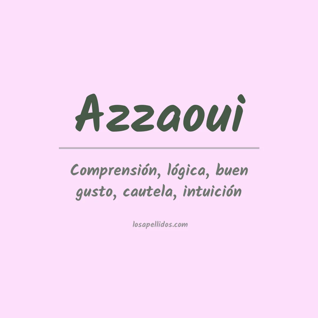 Apellido Azzaoui