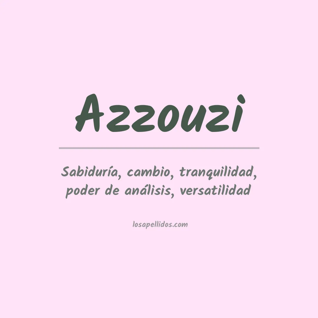 Apellido Azzouzi