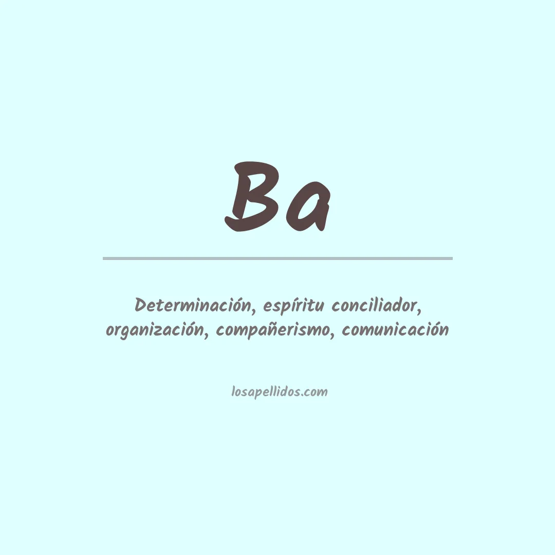 Apellido Ba